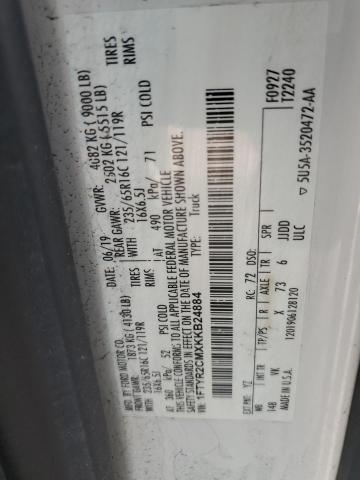 2019 FORD TRANSIT T-250 1FTYR2CMXKKB24884