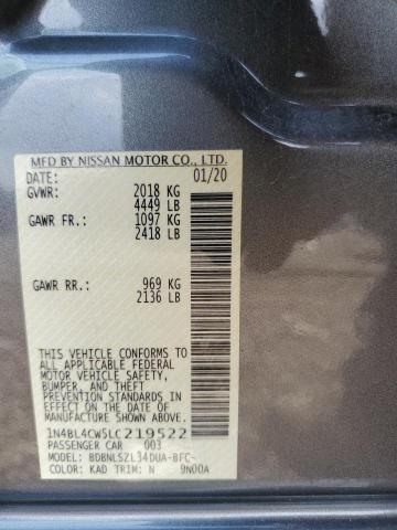 2020 NISSAN ALTIMA SR - 1N4BL4CW5LC219522