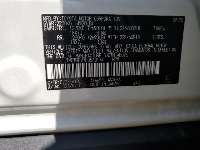 2020 TOYOTA RAV4 LIMIT - JTMDWRFV7LD540174