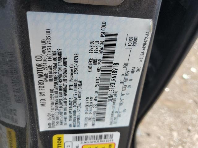 2020 LINCOLN MKZ RESERV - 3LN6L5F93LR618918
