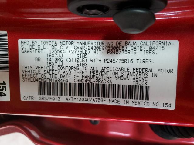 2015 TOYOTA TACOMA DOU 3TMLU4EN9FM190464