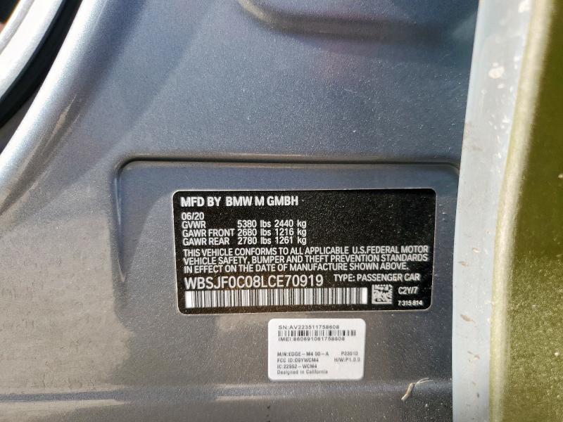 2020 BMW M5 BASE - WBSJF0C08LCE70919