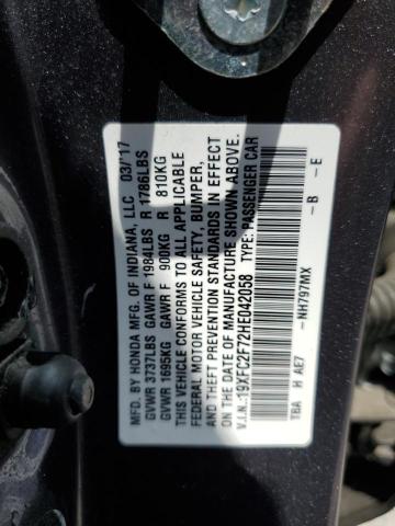 2017 HONDA CIVIC EX 19XFC2F72HE042058