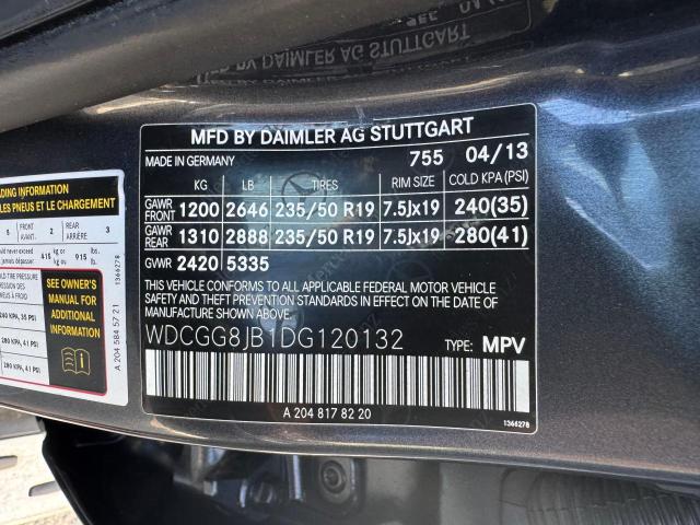 2013 MERCEDES-BENZ GLK 350 4M - WDCGG8JB1DG120132