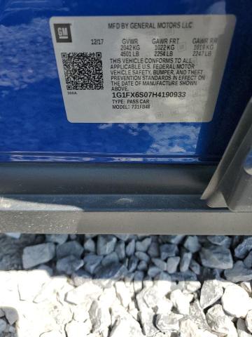 2017 CHEVROLET BOLT EV PR 1G1FX6S07H4190933