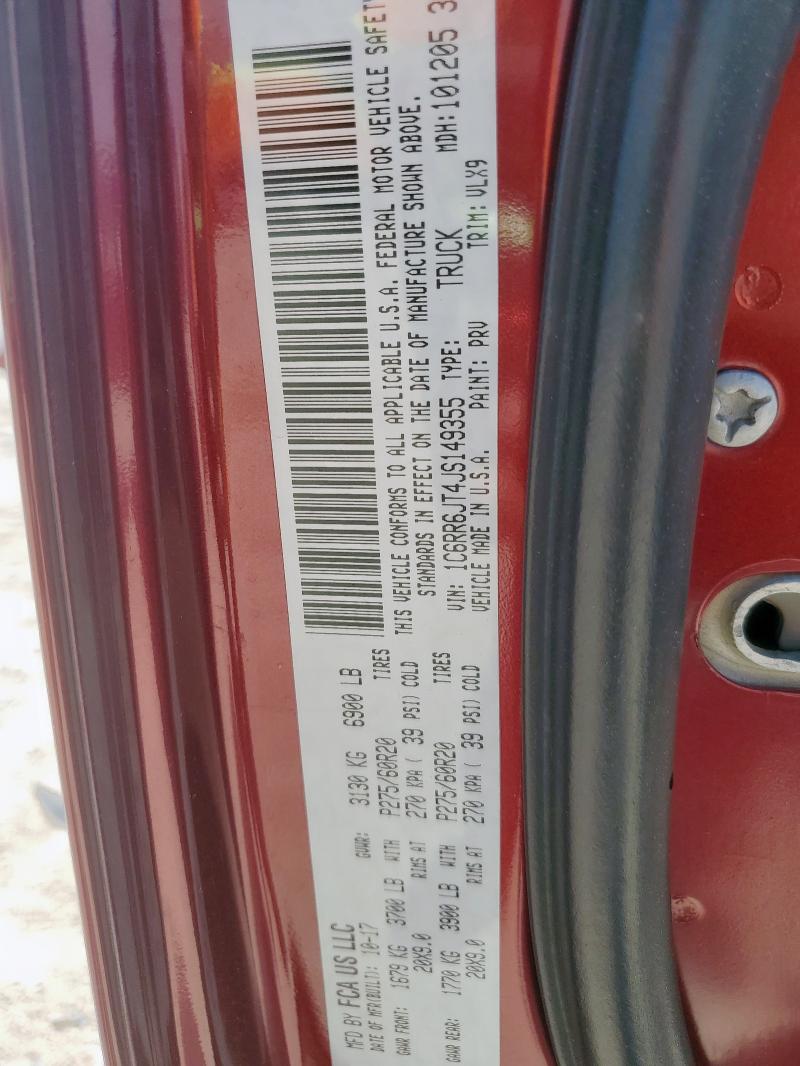 2018 RAM 1500 LARAM 1C6RR6JT4JS149355