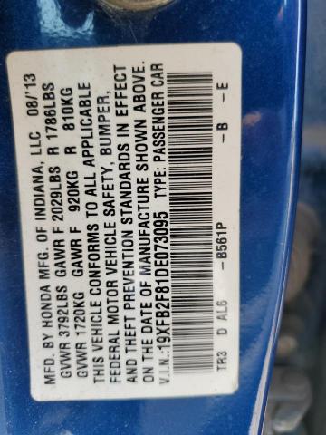 2013 HONDA CIVIC EX - 19XFB2F81DE073095