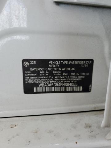 2015 BMW 328 I WBA3A5G54FNS84055