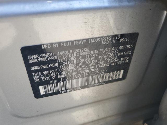 2017 SUBARU FORESTER 2 - JF2SJARC1HH428747