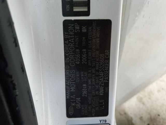 2015 KIA FORTE SX KNAFZ5A34F5326608