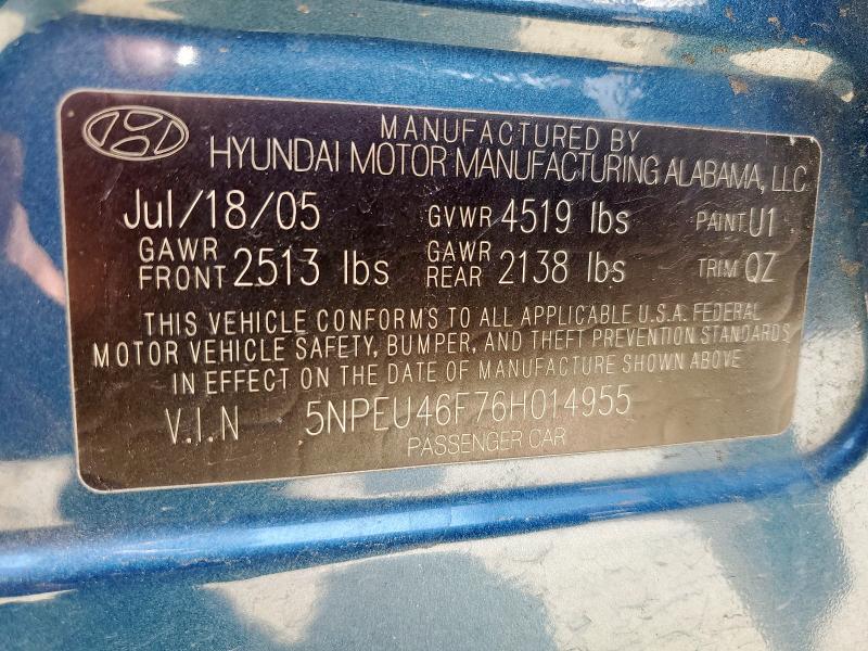 2006 HYUNDAI SONATA GLS #3287589007
