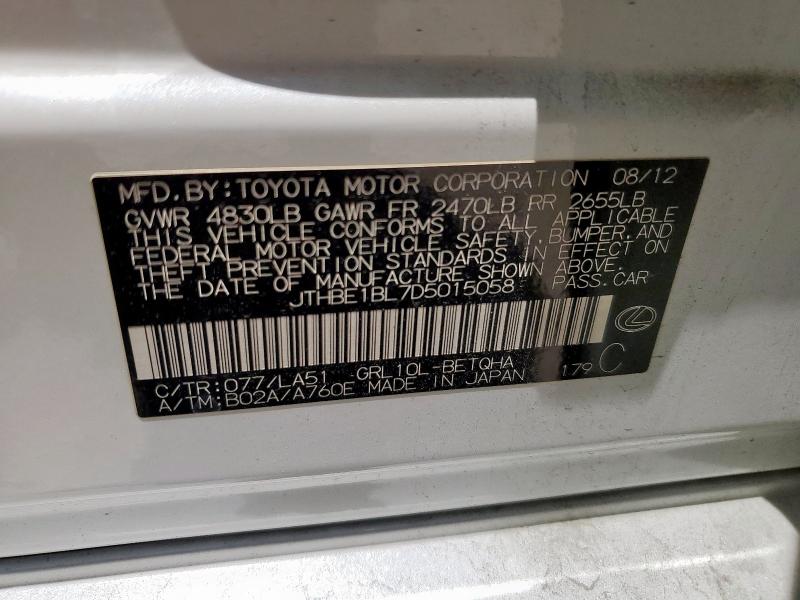 2013 LEXUS GS 350 - JTHBE1BL7D5015058