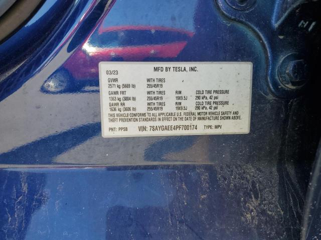 2023 TESLA MODEL Y - 7SAYGAEE4PF700174