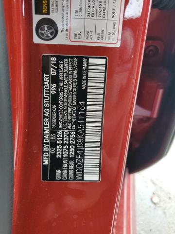 2019 MERCEDES-BENZ E 300 WDDZF4JB8KA511164