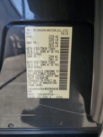 2014 NISSAN XTERRA X - 5N1AN0NU2EN809068