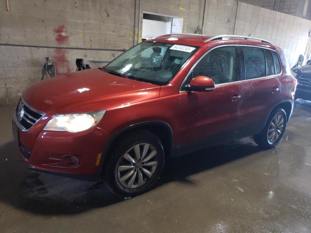 VOLKSWAGEN TIGUAN S 2011 red 4dr spor gas WVGBV7AX7BW001754 photo #1