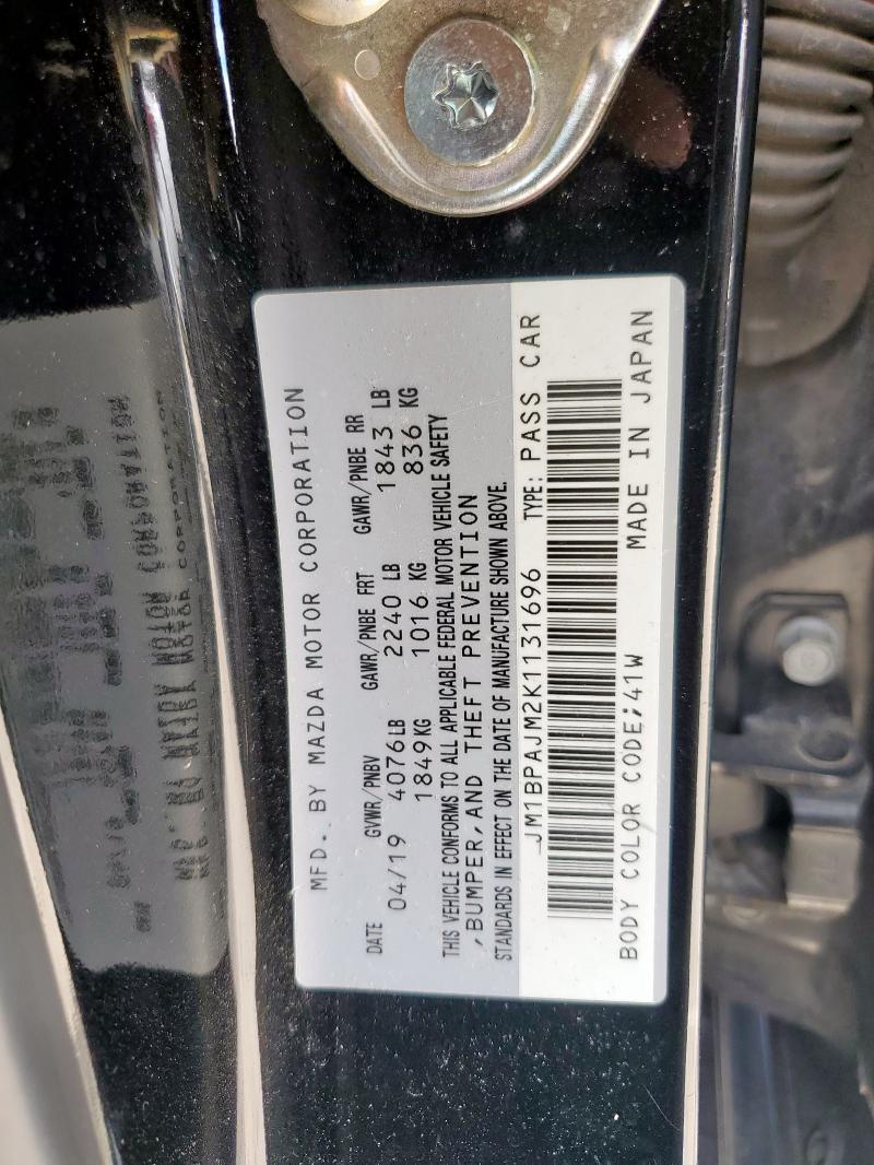2019 MAZDA 3 JM1BPAJM2K1131696