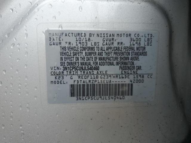 2018 NISSAN KICKS S 3N1CP5CU9JL540460