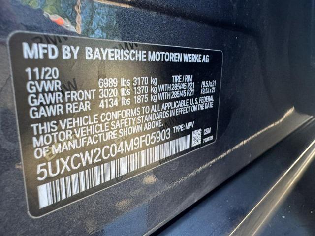 2021 BMW X7 XDRIVE4 - 5UXCW2C04M9F05903