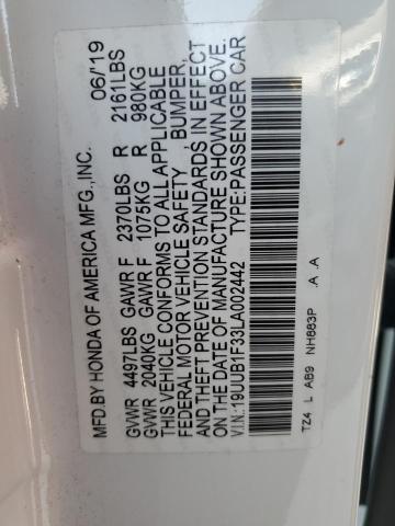 2020 ACURA TLX 19UUB1F33LA002442