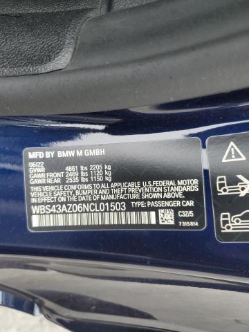 2022 BMW M4 COMPETI WBS43AZ06NCL01503