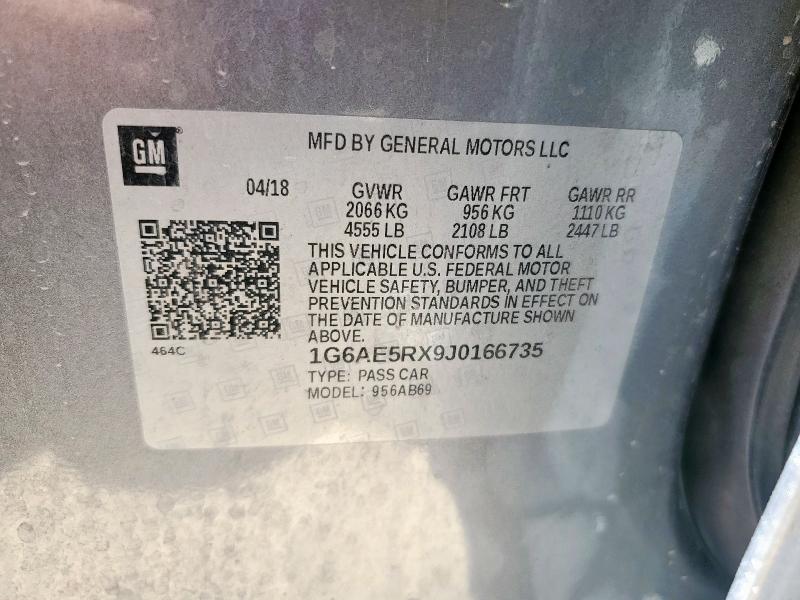 2018 CADILLAC ATS 1G6AE5RX9J0166735