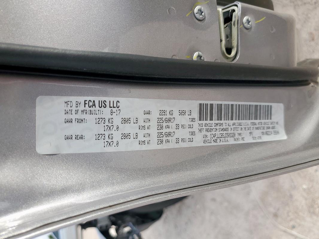 2018 JEEP CHEROKEE L 1C4PJLCB5JD503320