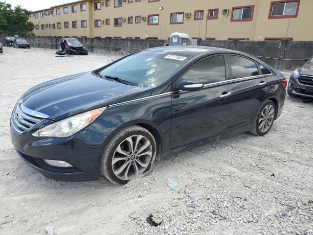 HYUNDAI SONATA SE 2014 blue sedan 4d gas 5NPEC4AC0EH831571 photo #1