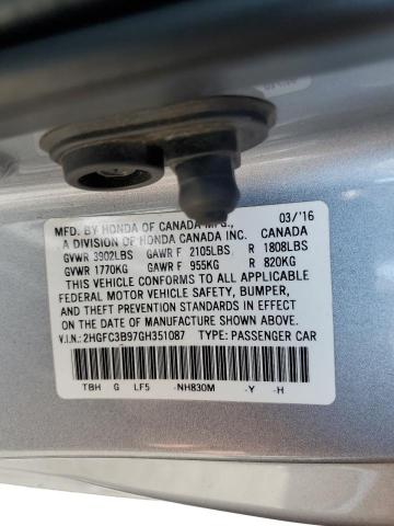 2016 HONDA CIVIC TOUR 2HGFC3B97GH351087