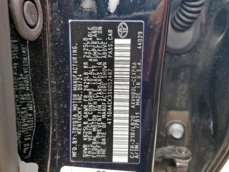 2025 TOYOTA CAMRY XSE - 4T1DAACK3SU052487