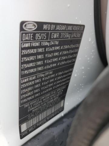 2015 LAND ROVER RANGE ROVE SALGV3TF2FA237120