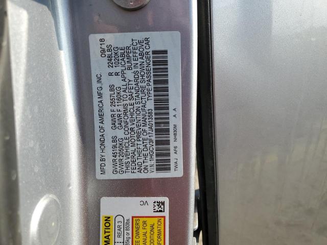 2018 HONDA ACCORD HYB 1HGCV3F17JA013583