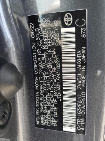 2022 TOYOTA PRIUS NIGH - JTDKAMFU5N3182971