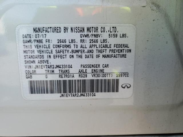2018 INFINITI Q50 LUXE JN1EV7AR2JM433104
