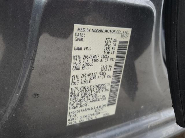 2023 NISSAN FRONTIER S 1N6ED1EK8PN614699