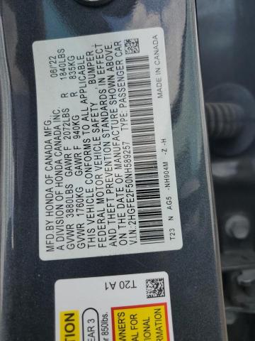 2022 HONDA CIVIC SPORT 2HGFE2F50NH589257