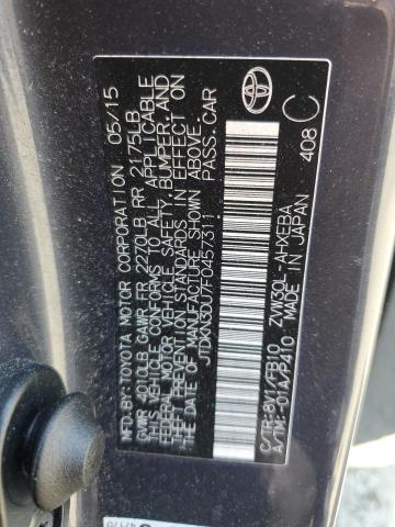 2015 TOYOTA PRIUS JTDKN3DU7F0457311