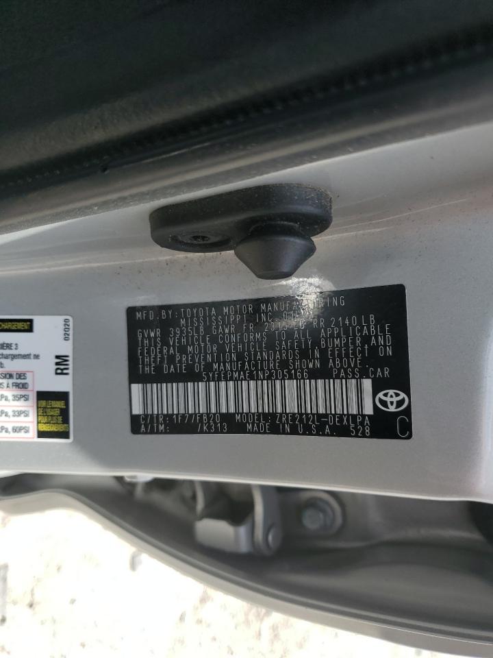 Lot #3255551009 2022 TOYOTA COROLLA LE