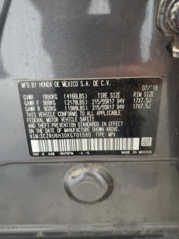 2019 HONDA HR-V LX 3CZRU6H30KG701580