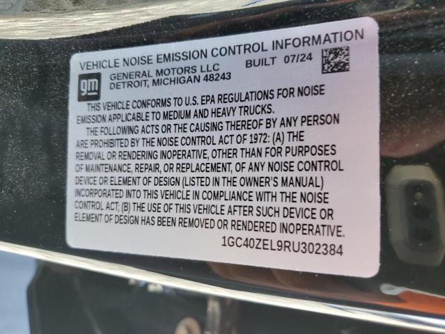 2024 CHEVROLET SILVERADO RST 1GC40ZEL9RU302384