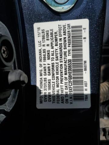 2017 HONDA CIVIC LX 19XFC2F68HE006530
