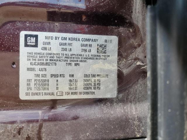 2018 BUICK ENCORE PRE KL4CJASB9JB521779