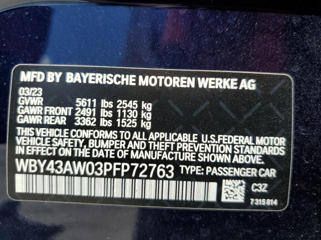2023 BMW I4 EDRIVE WBY43AW03PFP72763
