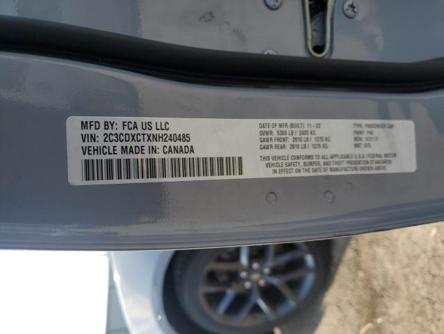 2022 DODGE CHARGER R/ - 2C3CDXCTXNH240485