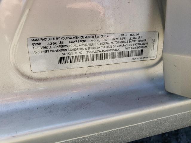 2010 VOLKSWAGEN JETTA LIMI - 3VWAZ7AJ5AM095631