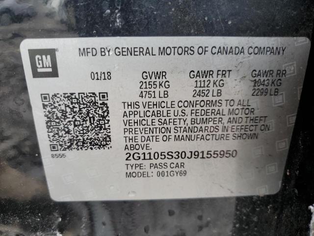 2018 CHEVROLET IMPALA LT - 2G1105S30J9155950