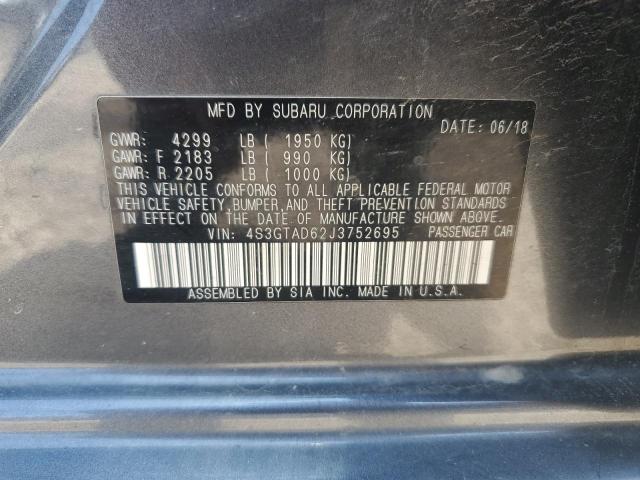 2018 SUBARU IMPREZA PR 4S3GTAD62J3752695