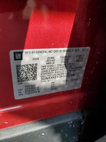 2019 CHEVROLET EQUINOX LT 3GNAXKEV1KS630368