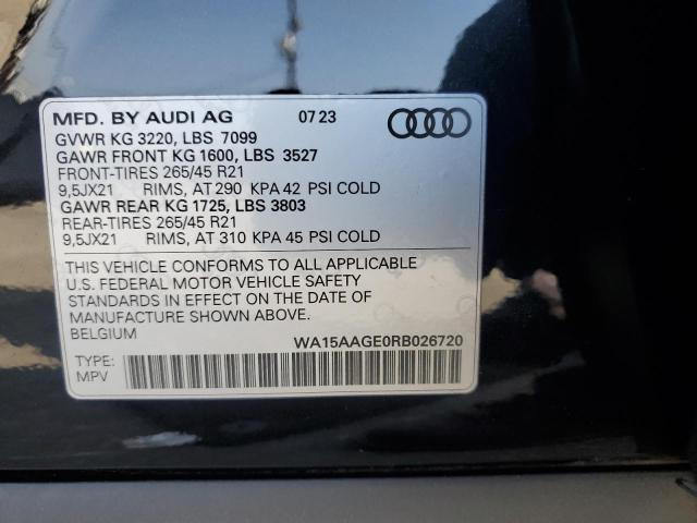 2024 AUDI Q8 E-TRON WA15AAGE0RB026720