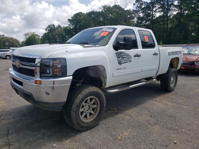 CHEVROLET SILVERADO 2011 white crew pic diesel 1GC1KXC87BF120239 photo #1